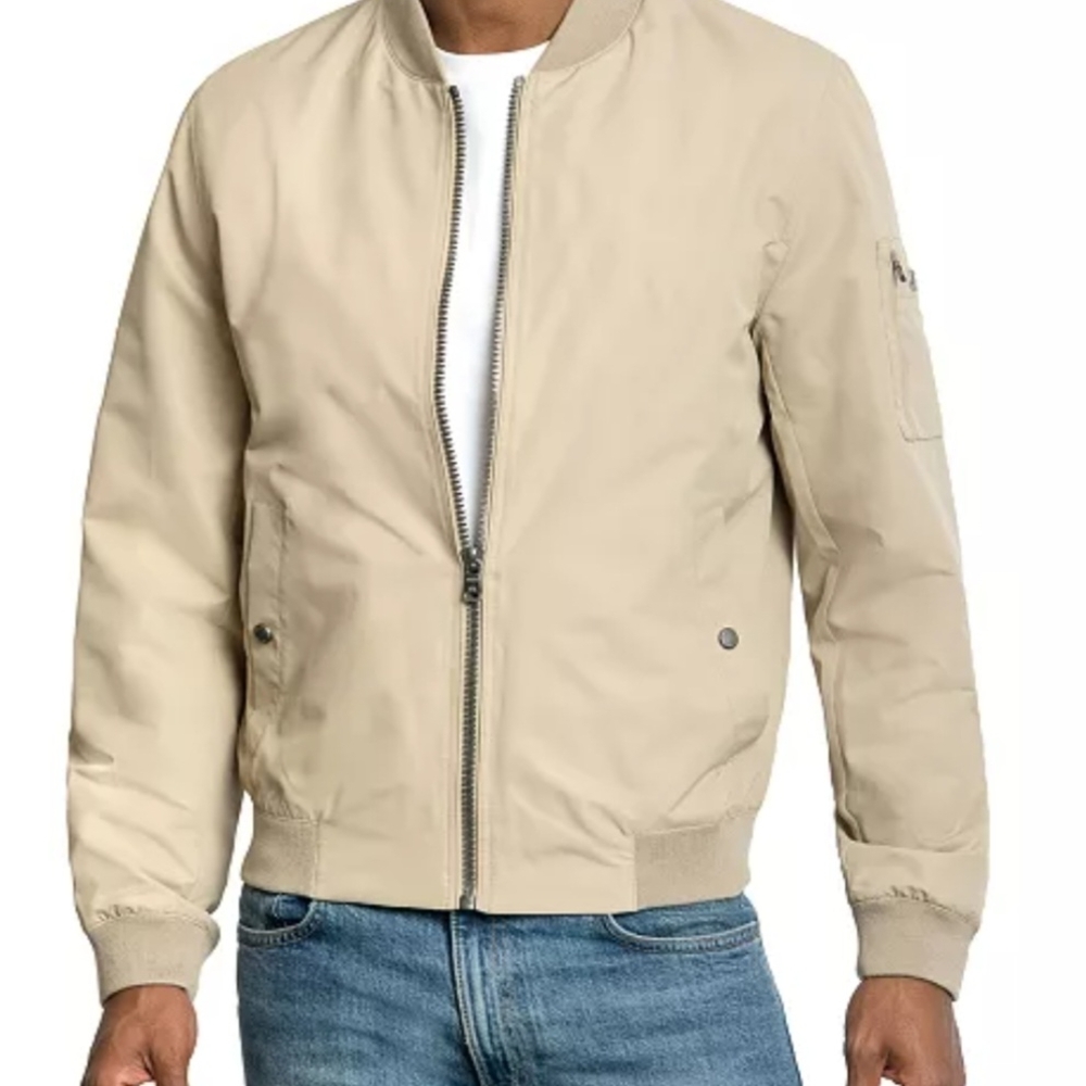 Men's Tan Bomber Jacket
